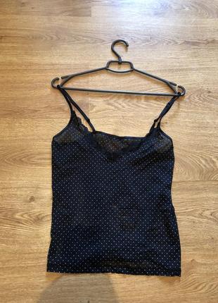 Жіноча майка топ в горошок