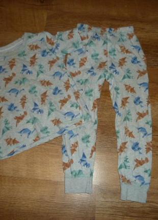 Tu трикотажная пижама на 3-4 года