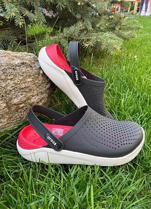 Крокси crocs literide clog blackwhite оригінал 36-45