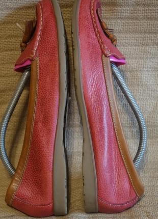 Мягчайшие комбинированные кожаные мокасины footglove англия 6 р. ( 25,5 см.)8 фото