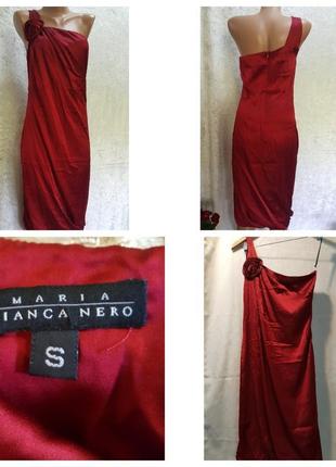 Элегантное  платье " maria bianca nero" произв. u. s .a из натурального шелка.36-38
