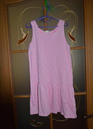 Сарафан, плаття в сердечка р. 8-10