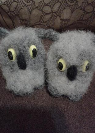 Совушка,игрушка,подарок,валяная