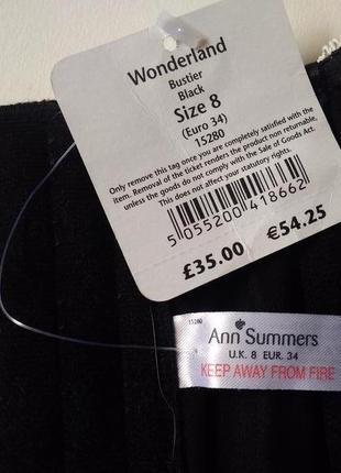 6-8 новый романтичный формирующий корсет корсаж из микрофибры ann summers
