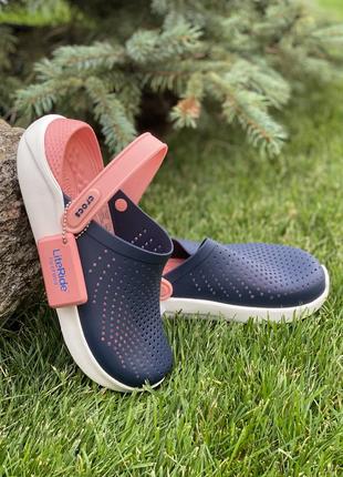 Жіночі крокси crocs literide clog navymelon 36-42