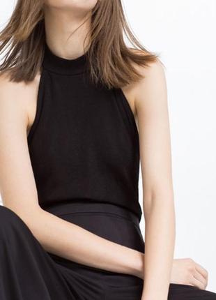 Шикарное актуальное черное боди zara