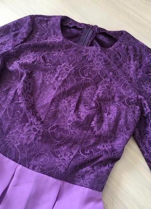 Коктейльне плаття в фіолетових відтінках.2 фото