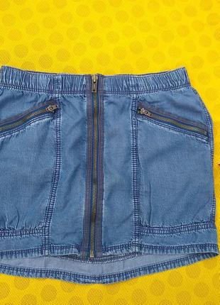 Стильная джинсовая юбка h&m2 фото