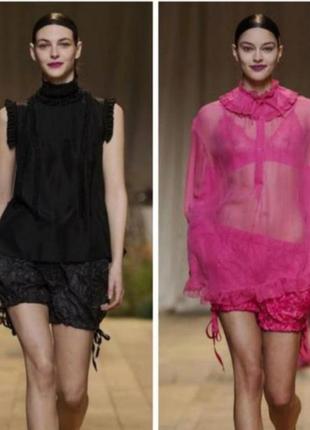 Малинові шорти h&m studio фуксія