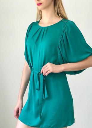 Шикарне плаття з крутими рукавами під поясок dorothy perkins