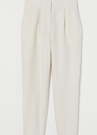 Женские брюки бежевого цвета и смесь свои ткани от h&m1 фото