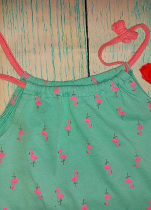 Платье хлопок george фламинго на 7-8лет2 фото