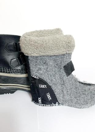 Sorel детские зимние теплые ботинки сапоги. не промокают. оригинал.7 фото