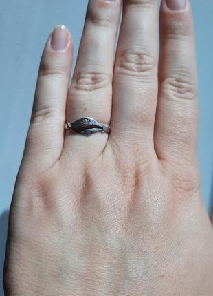 Винтажное серебряное кольцо 18 размер 925 проба4 фото