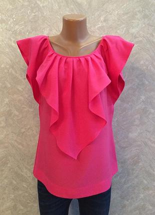 Блуза с рюшами размер 8-10 monsoon