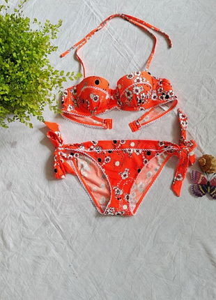 Роздільний купальник квітковий принт бренду великобританії floozie by frost french uk 14eur 42
