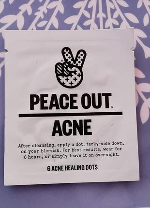 Патчи для акне прыщей peace out acne dots1 фото