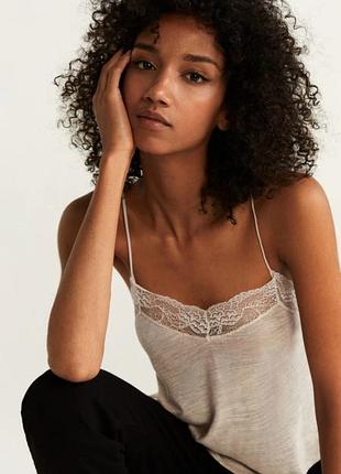 Топ льняной mango