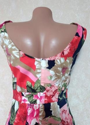 Яскраве міні сукня в квіти 4