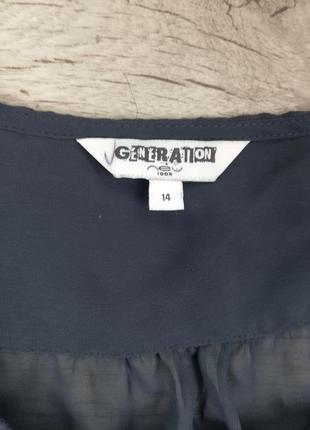 Фірмова мила шифонова блуза з рюшем і широкими рукавами new look7 фото