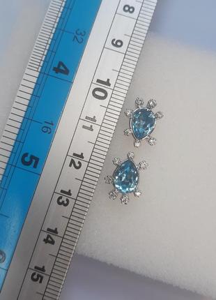 Серьги xuping с кристаллами swarovski 💎5 фото