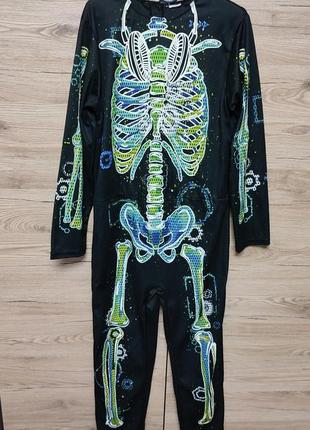 Дитячий костюм скелет на 8, 9-10 років1 фото