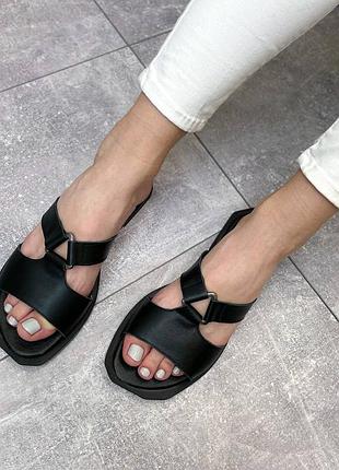 Шлепки тапки тапочки шлёпанцы натуральная кожа