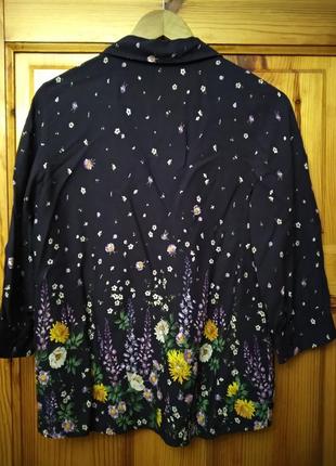 Розкішна блуза блузка сорочка сорочка квіткова квіти з віскози tu розмір 38-404 фото