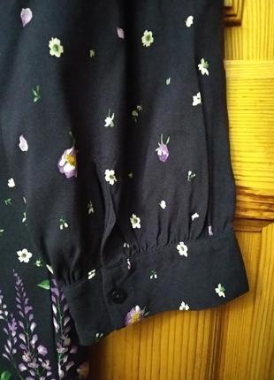Розкішна блуза блузка сорочка сорочка квіткова квіти з віскози tu розмір 38-406 фото