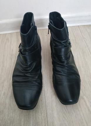 Кожаные ботинки р.38 кожа(деми)1 фото