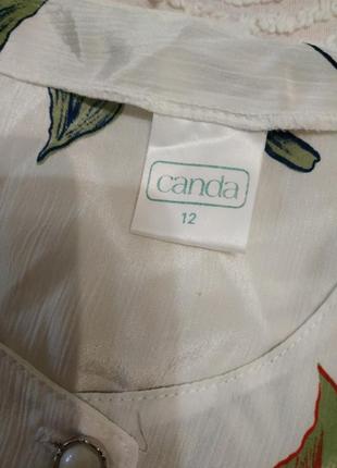 Шелковая винтажная блуза с красивыми пуговицами l canda5 фото
