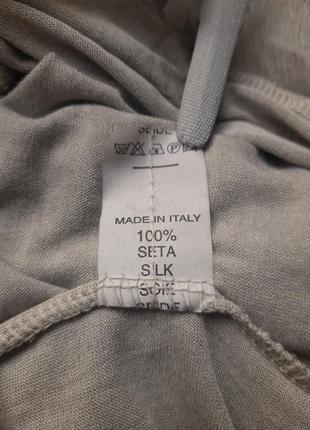 100% - шёлк/итальянская удлиненная блуза/туника7 фото
