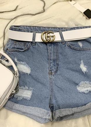 Продам шорти джинс туреччина з високою посадкою і потертостями