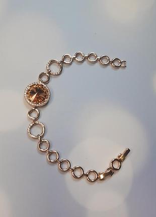 Браслет xuping с кристаллом swarovski 🧡
