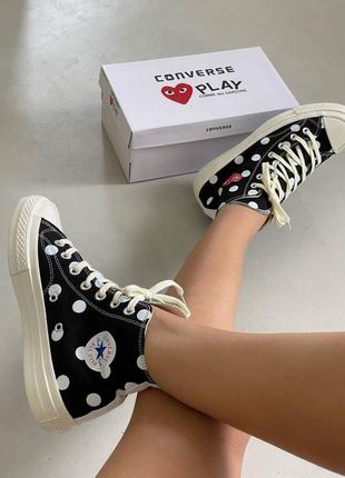 Жіночі високі кеди конверс converse des garcons3 фото