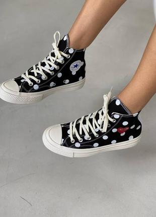 Жіночі високі кеды конверс converse des garcons2 фото