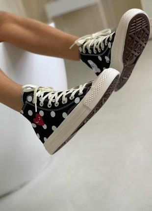 Жіночі високі кеди конверс converse des garcons9 фото