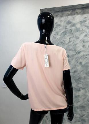 Шифонова футболка персикового кольору cropp , розмір m10 фото