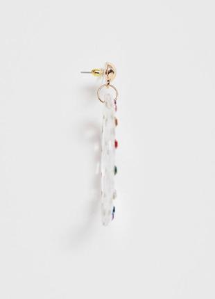 🌈💎 яскраві літні сережки-гвоздики з яскравими різнокольоровими кристалами від aldo4 фото