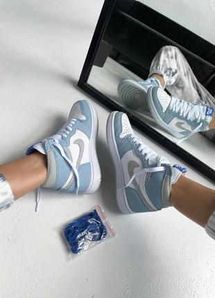 Nike air jordan 1 retro high royal blue 💙, жіночі кросівки найк джордан5 фото