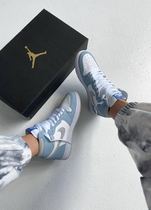 Nike air jordan 1 retro high royal blue 💙, жіночі кросівки найк джордан6 фото