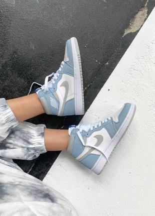 Nike air jordan 1 retro high royal blue 💙, женские кроссовки найк джордан