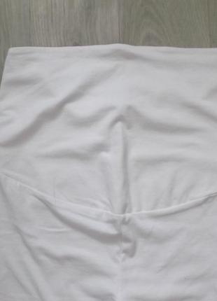Білі трикотажні короткі лосини для вагітних.розмір м. kiabi6 фото
