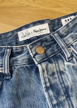 Шорты джинсовые высокая посадка pepe jeans4 фото