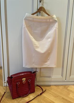 Илеальная юбка цвета айвори (46 размер л)