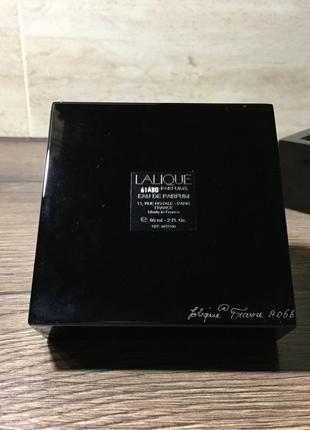 Lalique encre noire edp crystal хрустальный флакон9 фото