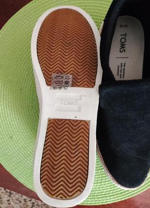 Ботинки toms paxton black suede4 фото