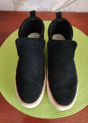 Ботинки toms paxton black suede3 фото