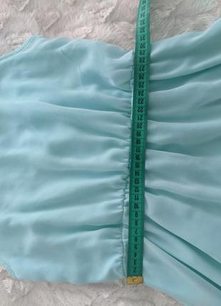 Бирюзовое платте на девочку рост 164 см. 14 лет9 фото