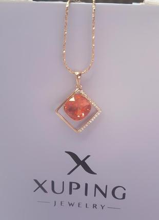 Кулон  xuping с кристаллом swarovski 💖 нюанс